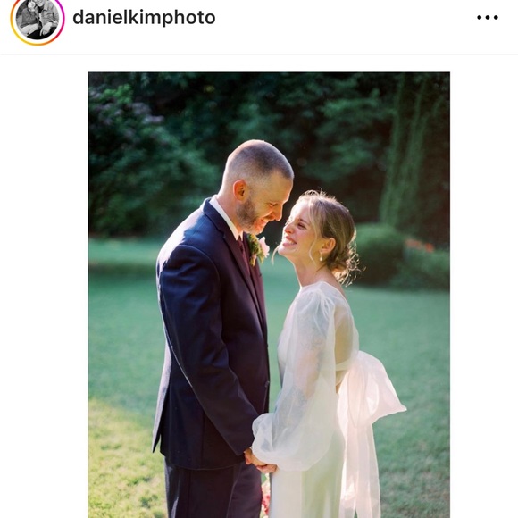 Silk Organza Wedding Dress Topper - Picture 4 of 8